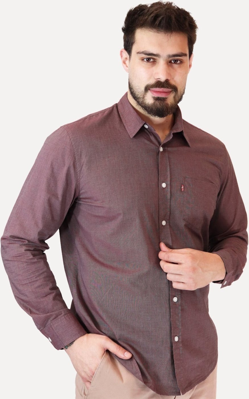 Imagem principal Camisa Levis Masculina Standard One Pocket Mescla bordô Levis bordô