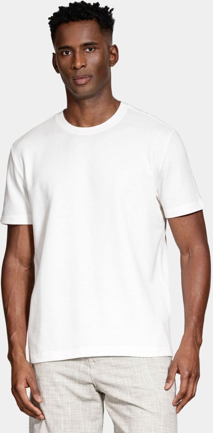 Imagem principal Camiseta Aramis Texturizada Manga Curta Bordado Off White branco white Aramis branco white