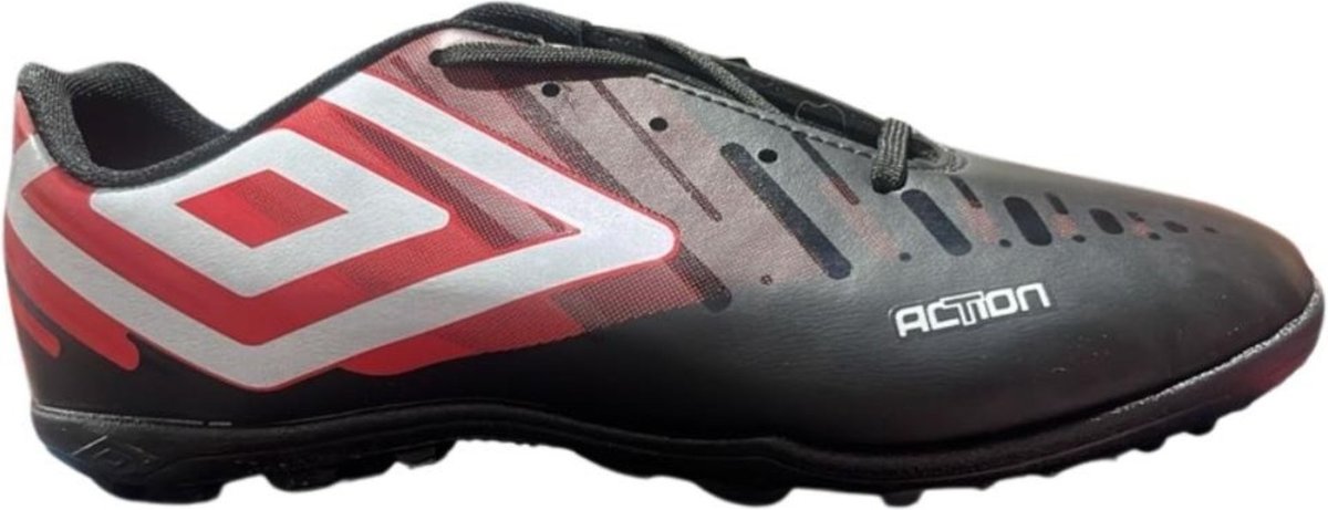 Imagem principal Chuteira Umbro Futsal Warskin Vermelho Grafite preto Umbro preto