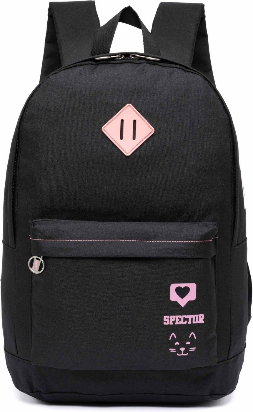 Imagem principal Infantil - Mochila Spector Escolar Passeio Casual Menina Juvenil Espaçosa Resistente preto Spector preto