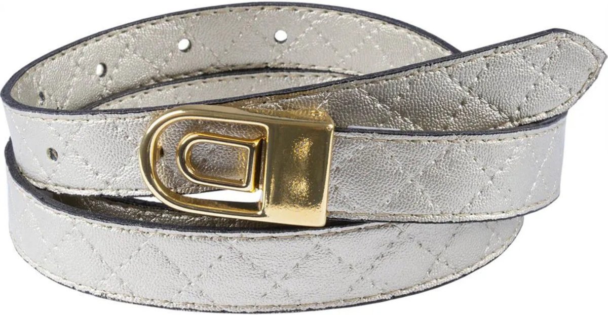 Cinto Feminino Matelassê Artlux FM7704 Ouro