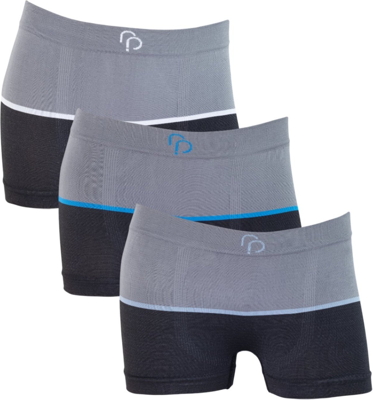 Kit 3 Cuecas Boxer RP Sem Costura Meninos Microfibra Sortida