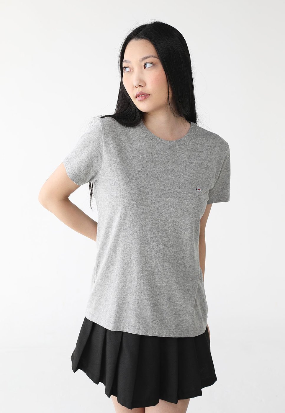 Imagem principal Camiseta Tommy Jeans Reta Logo cinza Tommy Jeans cinza