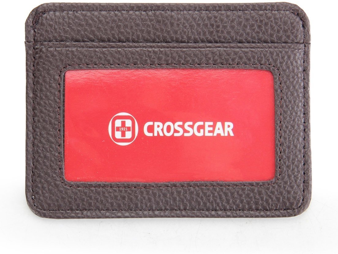 Imagem principal Porta Cartão Crossgear Ultrafino Carteira Slim Compacto marrom Crossgear marrom