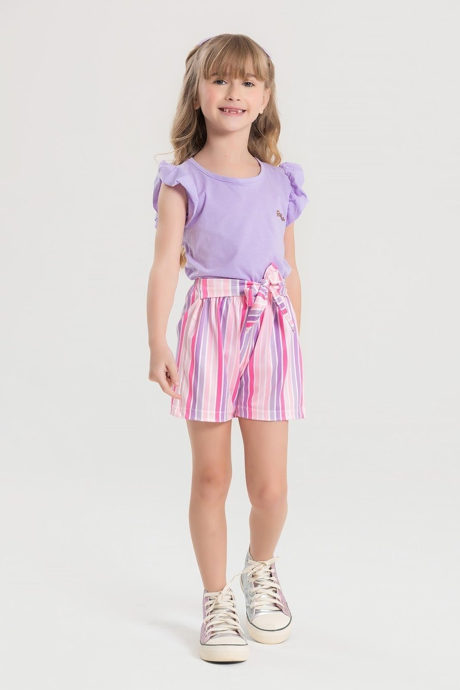 Imagem principal Infantil - Conjunto Verão Feminino Plaquinha - Lilas Mega Kids unico Mega Kids unico