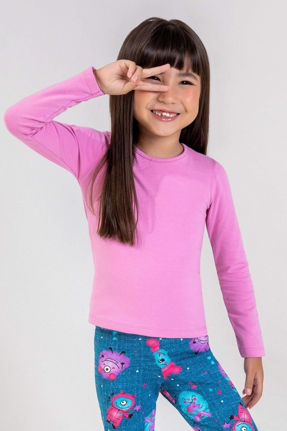 Imagem principal Infantil - Blusa Menina Básica Elian rosa Elian rosa