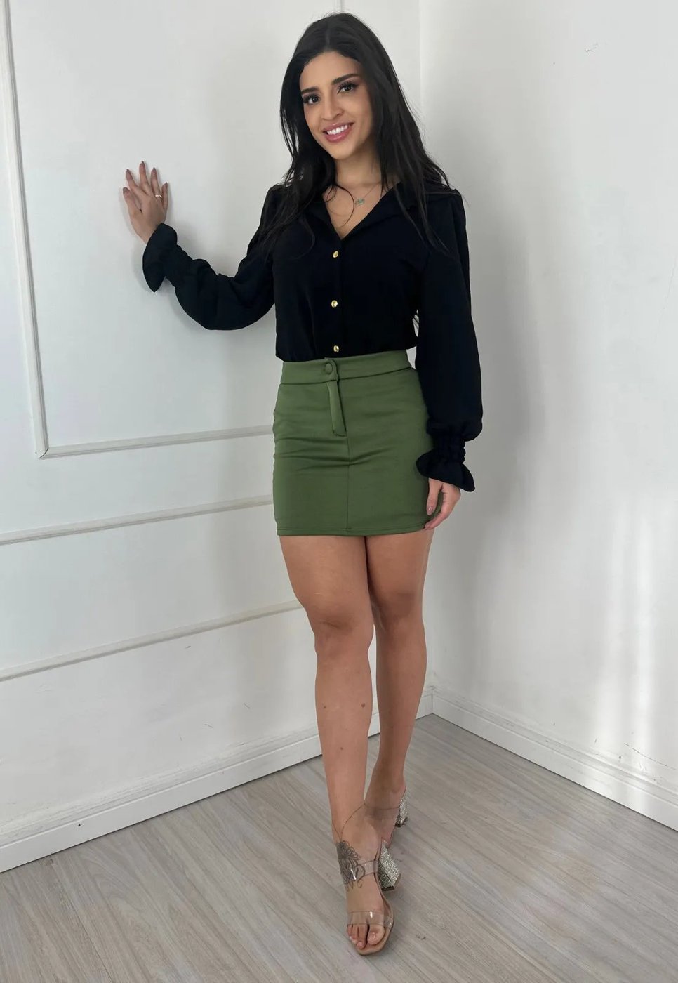 Short Saia Curto Leona