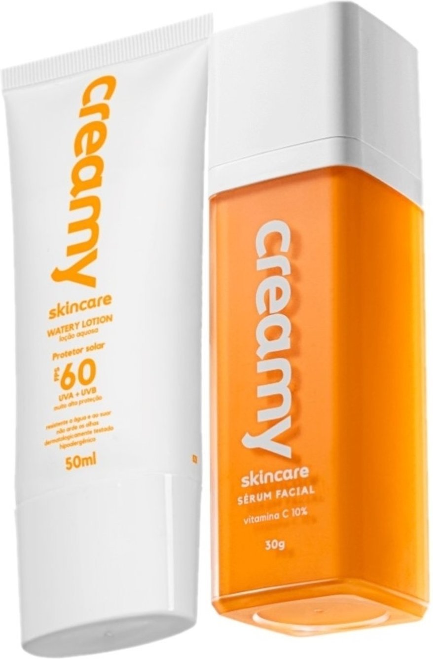 Imagem principal Kit Creamy Skincare Vitamina C Protetor Solar (2 produtos) multicolorido Creamy multicolorido