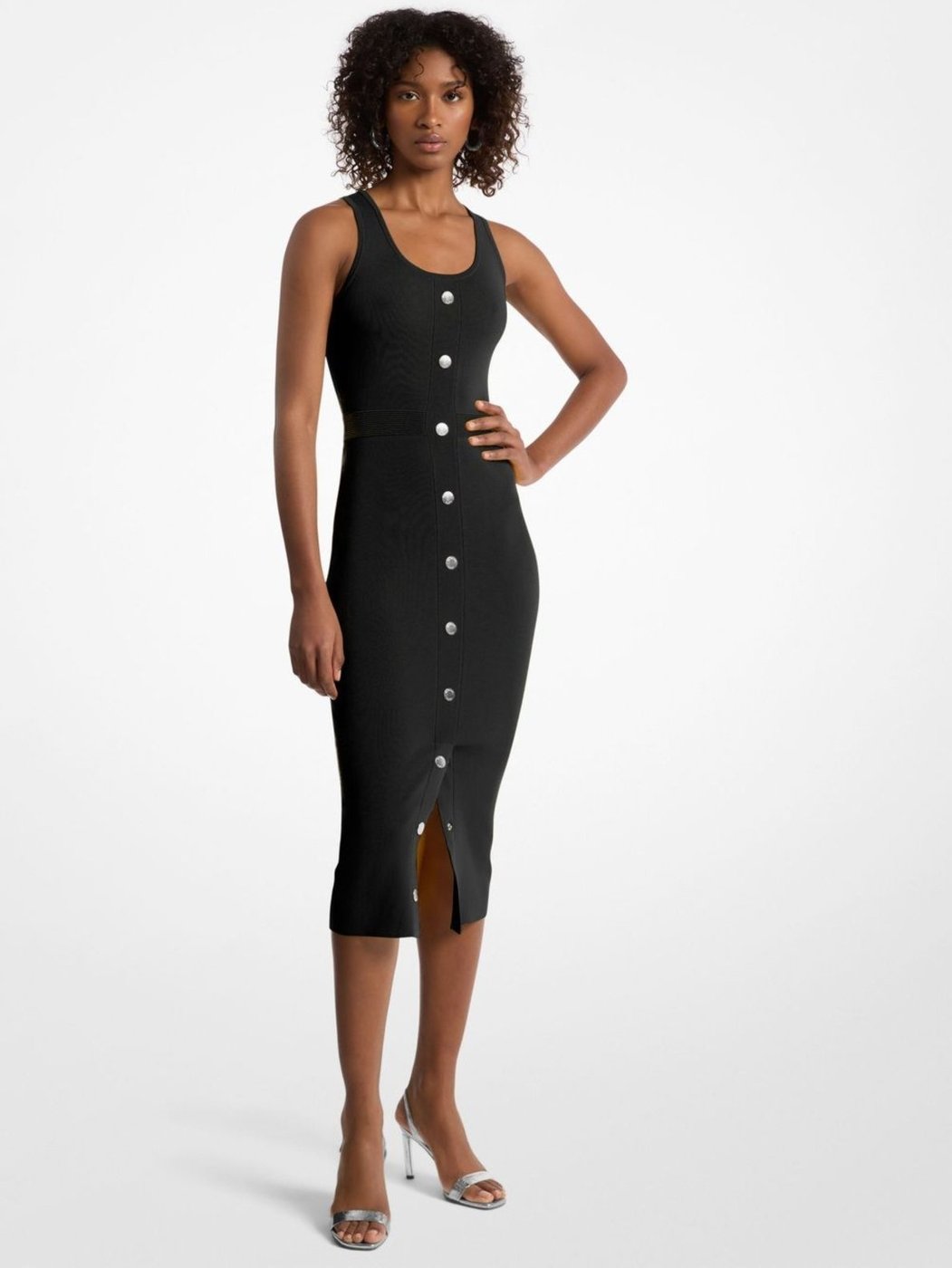 Vestido Midi De Elastano Jr582zv5zv001