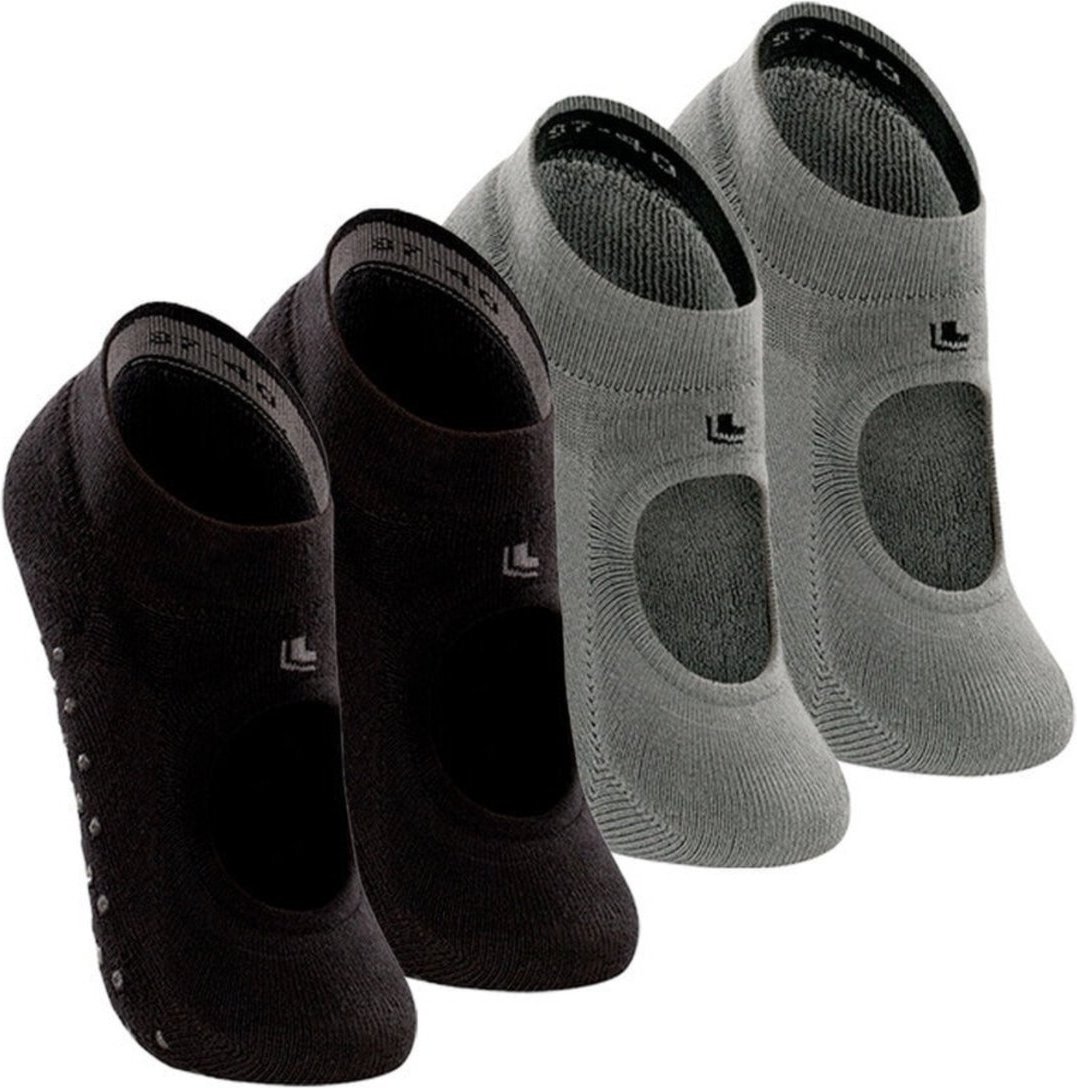 Kit com 4 Sapatilhas Antiderrapante Pilates Lupo