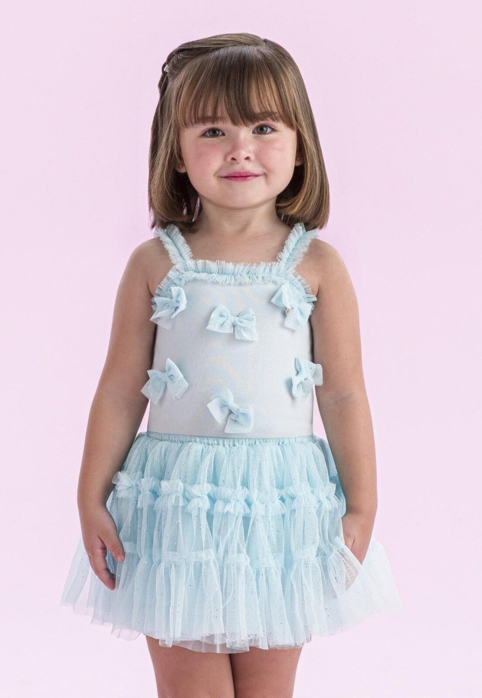 Infantil - Conjunto Saia Festa Menina Petit Cherie 1