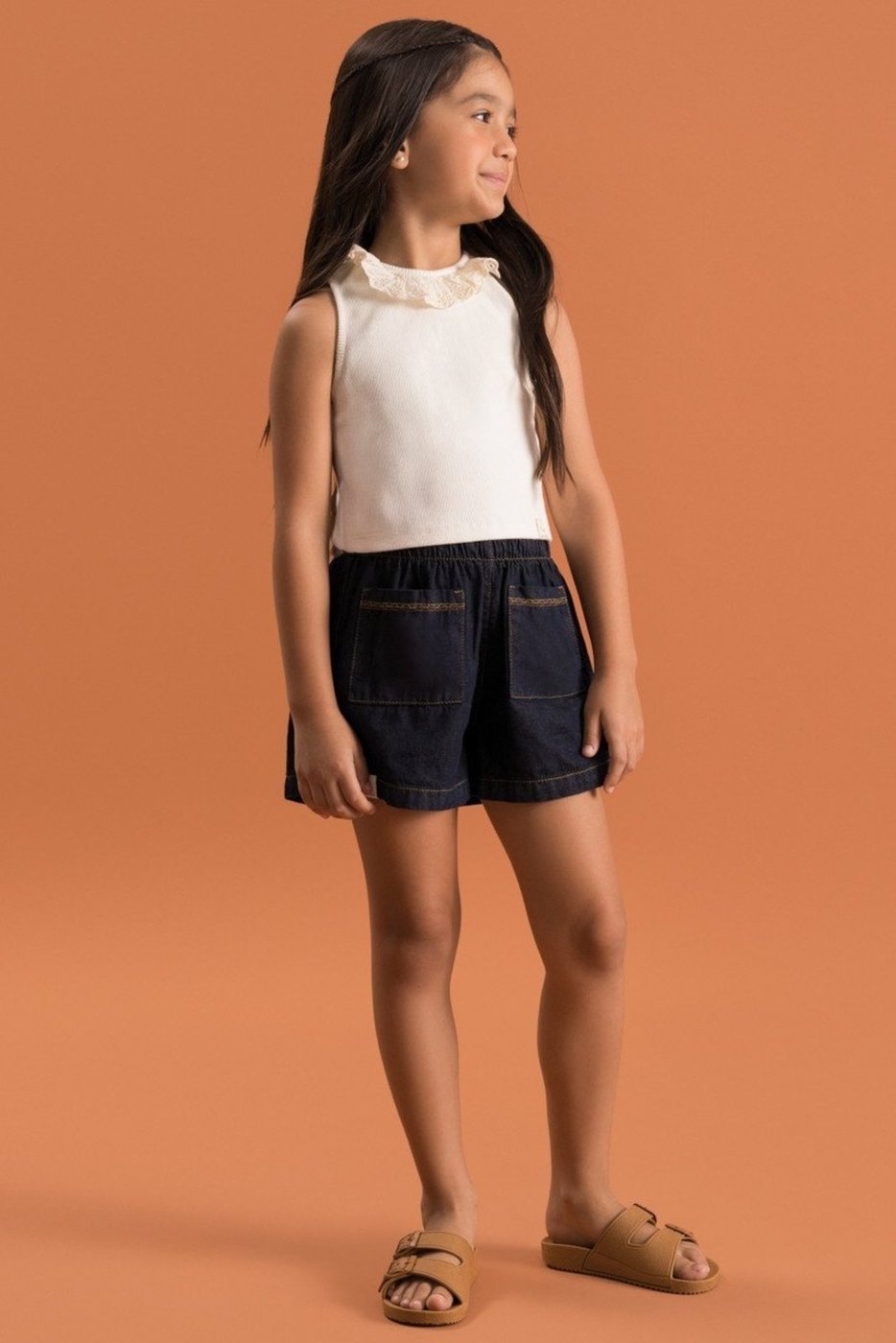 Imagem principal Infantil - Blusa Bugbee Menina com Renda Laise off-white Bugbee off-white