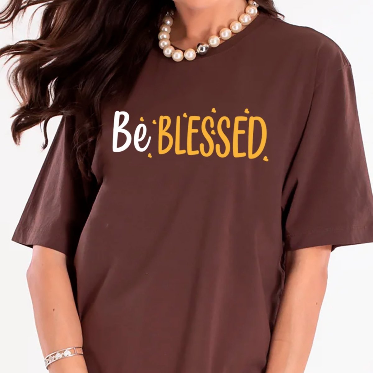 Imagem principal Camiseta Ousy Positiva Be Blessed Oversized Feminina branco ousy branco