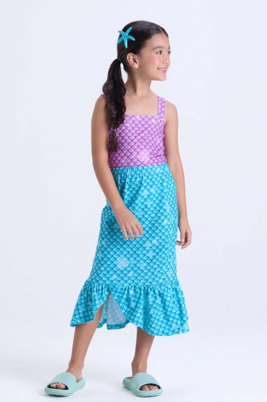 Imagem principal Infantil - Conjunto Menina Verão Sereia VIDA COSTEIRA roxo VIDA COSTEIRA roxo