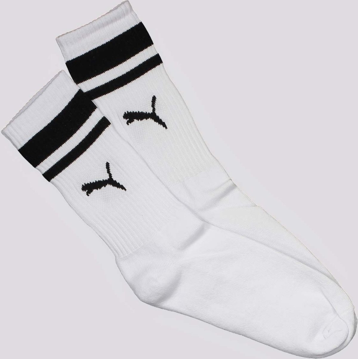 Meia Puma Cano Longo Heritage Feminina Branca