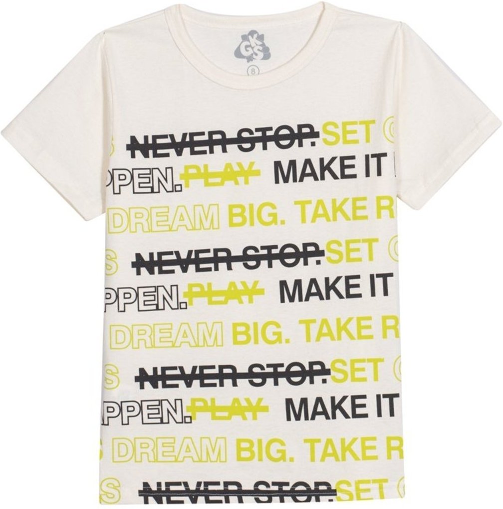 Imagem principal Infantil - Conjunto de Verão para Menino Camiseta e Bermuda GKS amarelo GKS amarelo