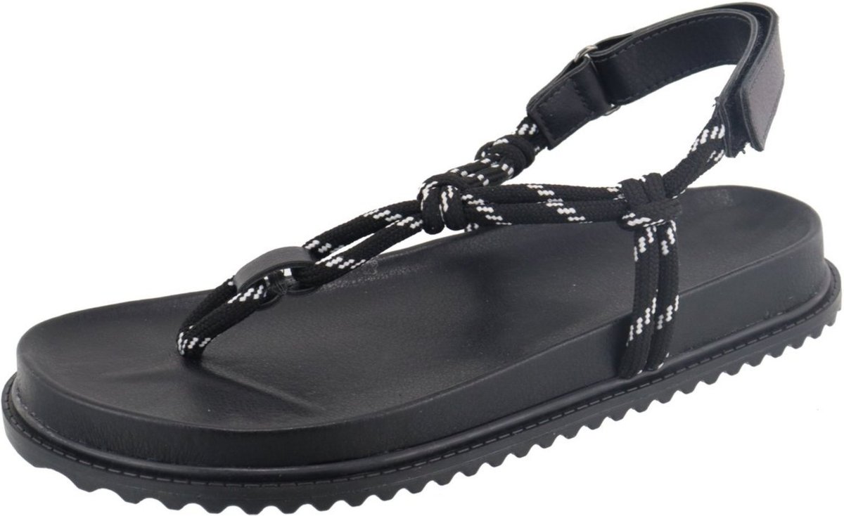 Imagem principal Sandália Papete Feminina Paula B Com Tiras De Dedo Em Cordas Estilizadas E Amarração No Tornozelo Conforto caramelo PAULA B caramelo