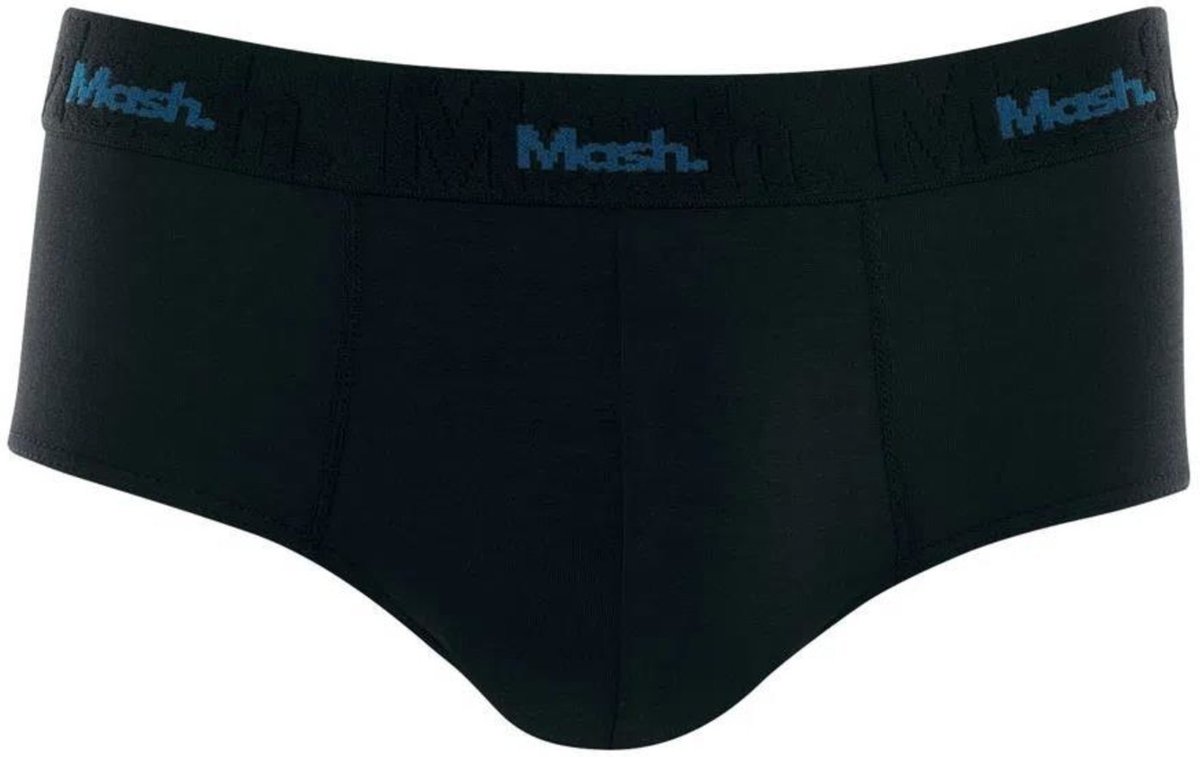 Imagem principal Cueca Boxer Modal Mash Masculina Elástico Azul escuro G preto azul MASH preto azul