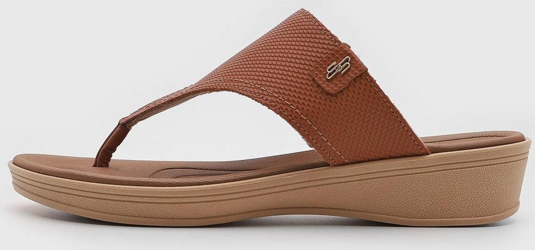 Imagem principal Sandália Feminina Usaflex Salto Anabela marrom Usaflex marrom