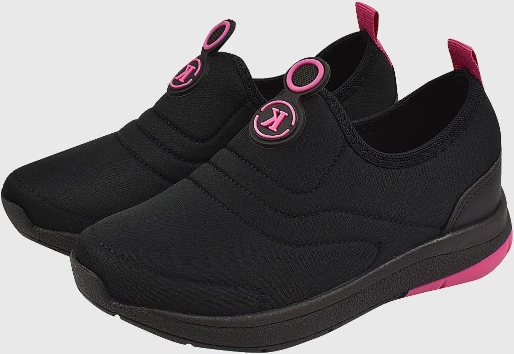Imagem principal Infantil - Tênis Calce Facil Preto com Pink tep Kidstep preto pink Kidstep preto pink