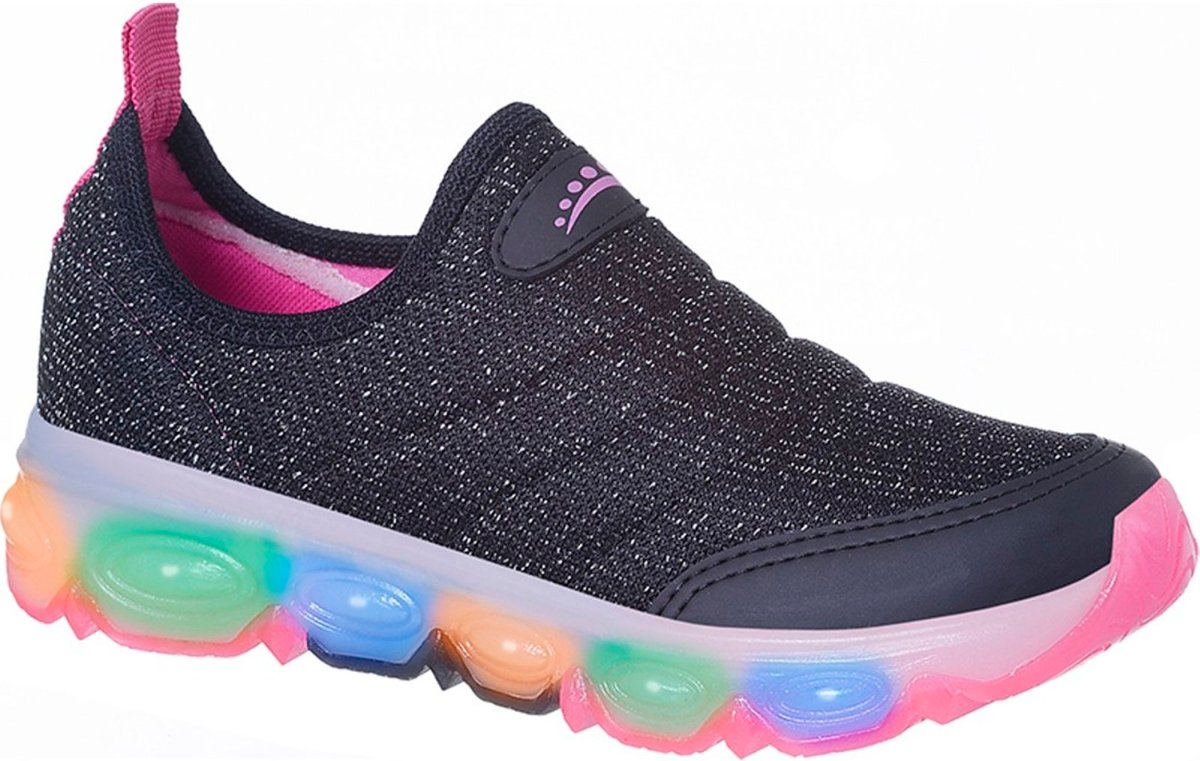 Infantil - Tênis Ortopasso Jogging Menina Colorido LED