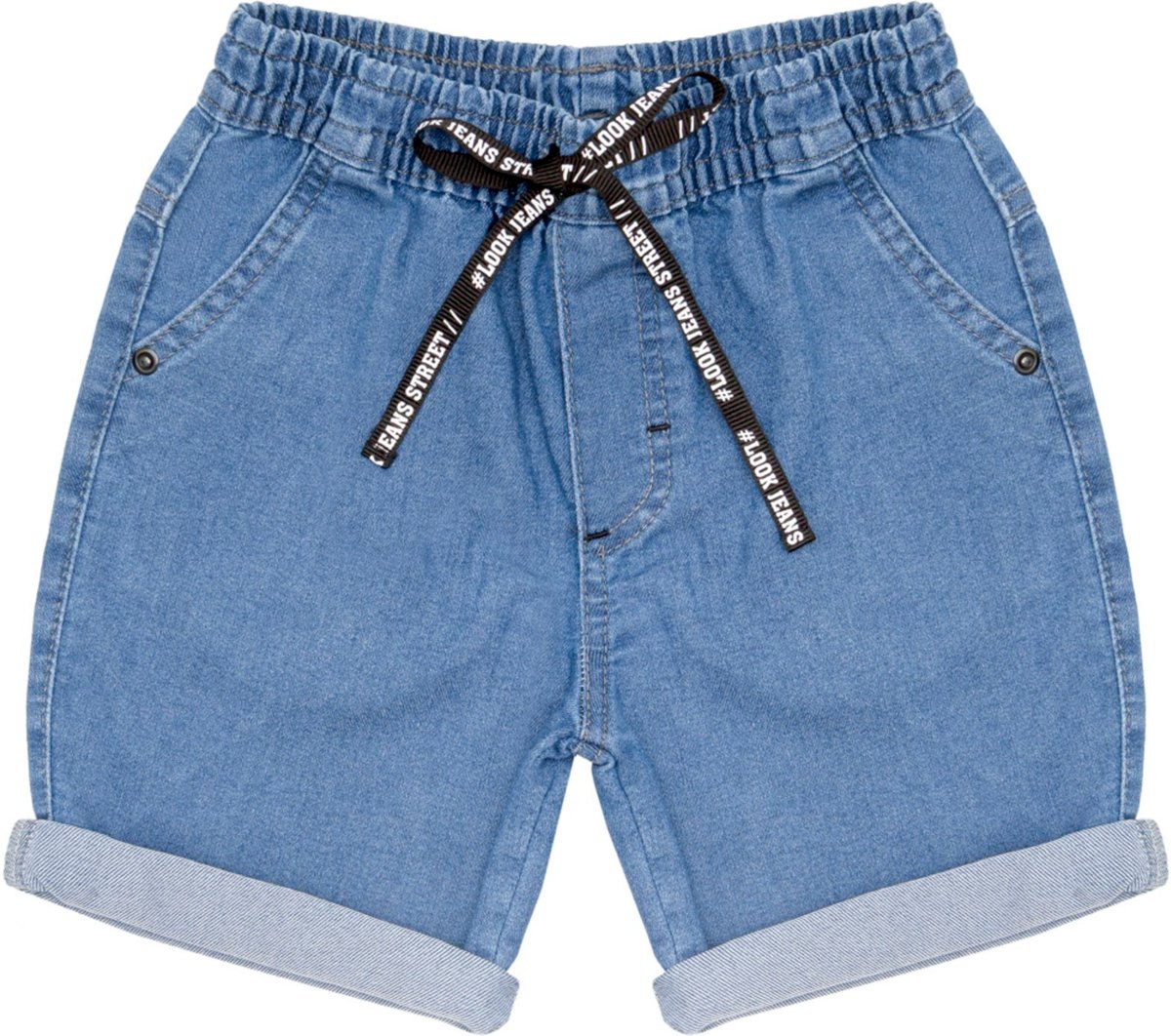 Imagem principal Infantil - Shorts Look Jeans Delavê Jeans azul Look Jeans azul