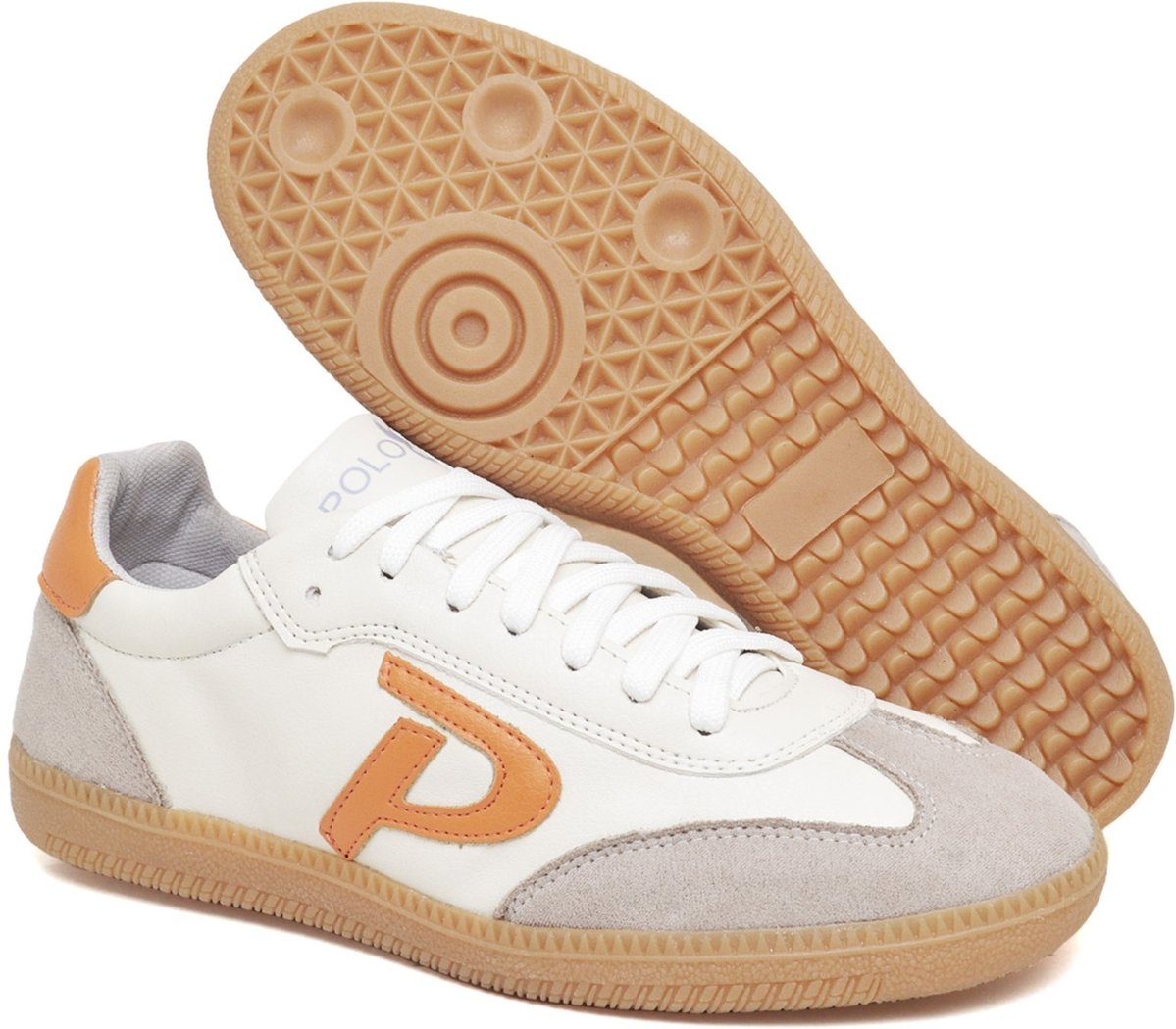 Tênis Feminino Sola Baixa Polo Blu Estiloso e Confortável Laranja do 34 ao