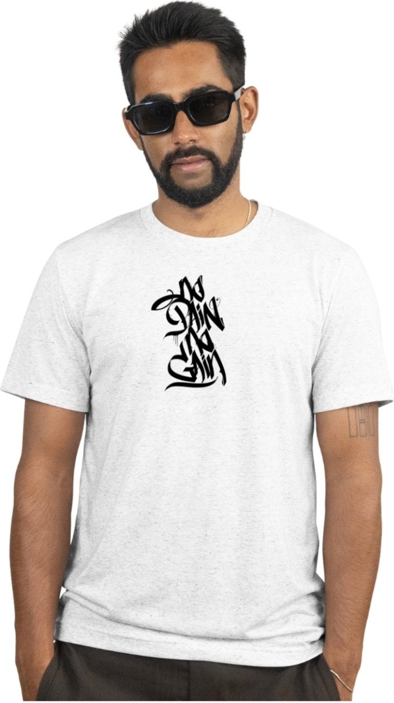 Imagem principal Camiseta Masculina No pain Leve e Confortavél em Algodão Polo Blu branco Polo Blu branco