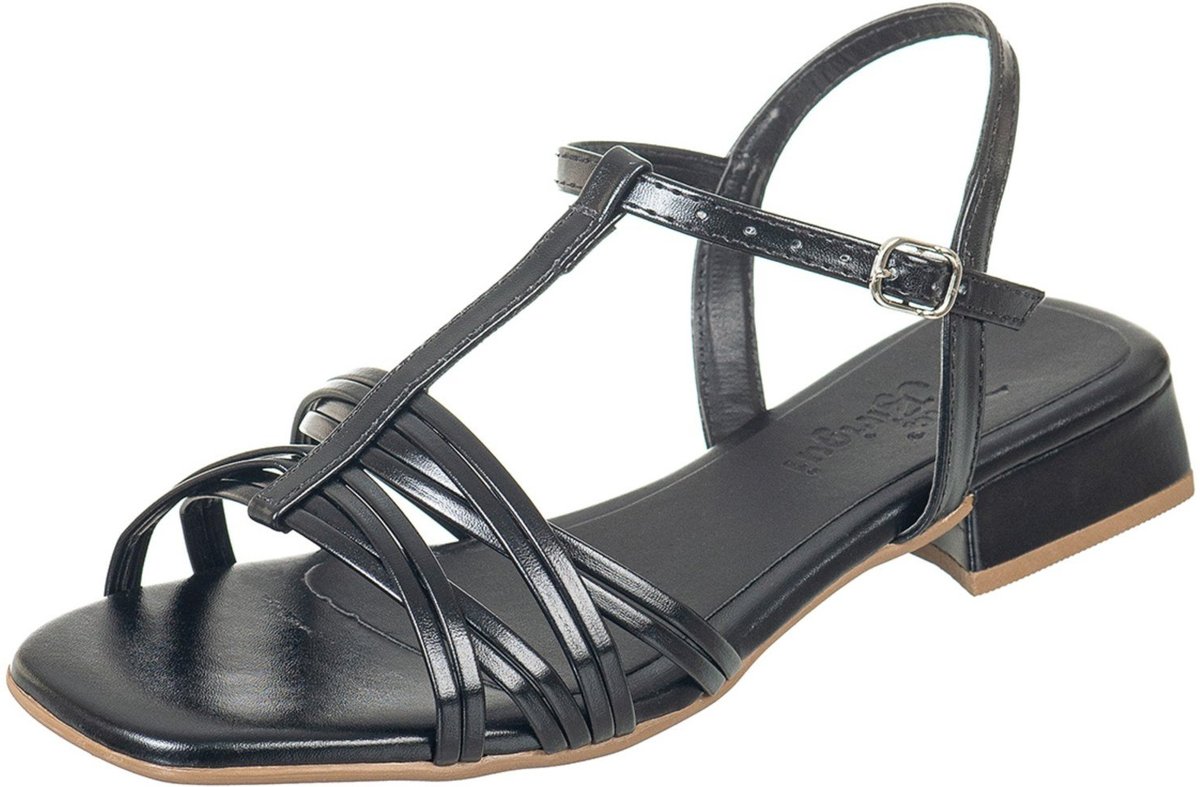 Sandália Feminina Tiras Finas Via Birigui Casual Moda Salto Baixo