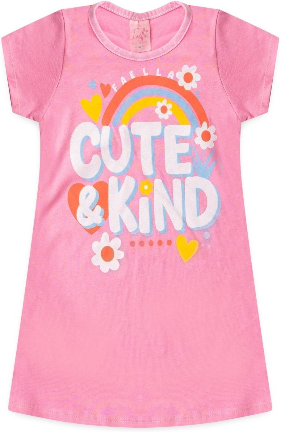 Imagem principal Infantil - Vestido Verão Feminino Cute e Kind Mega - Rosa Mega Kids unico rosa Mega Kids unico rosa