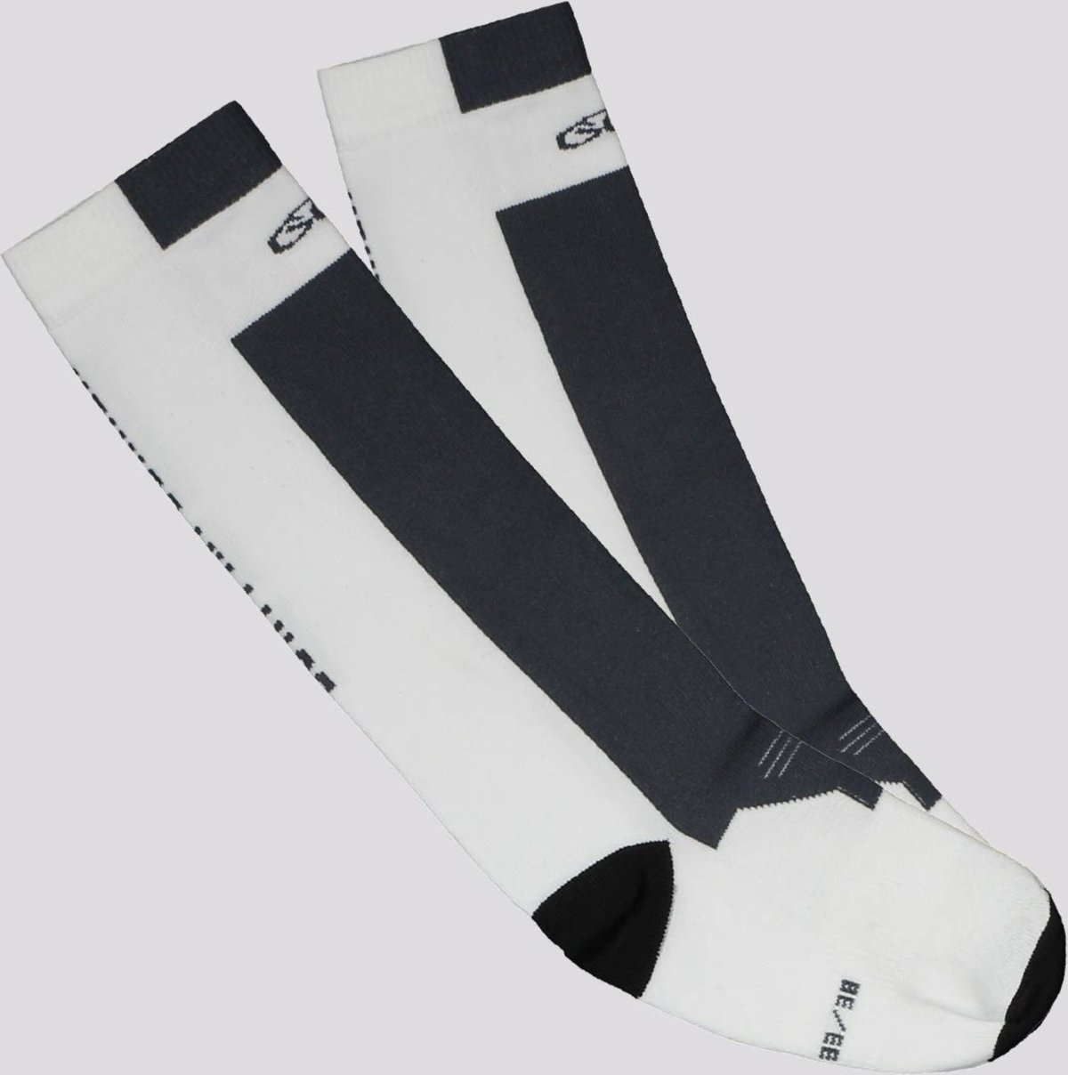 Meia Olympikus Performance BPC Cano Médio Branca e Cinza