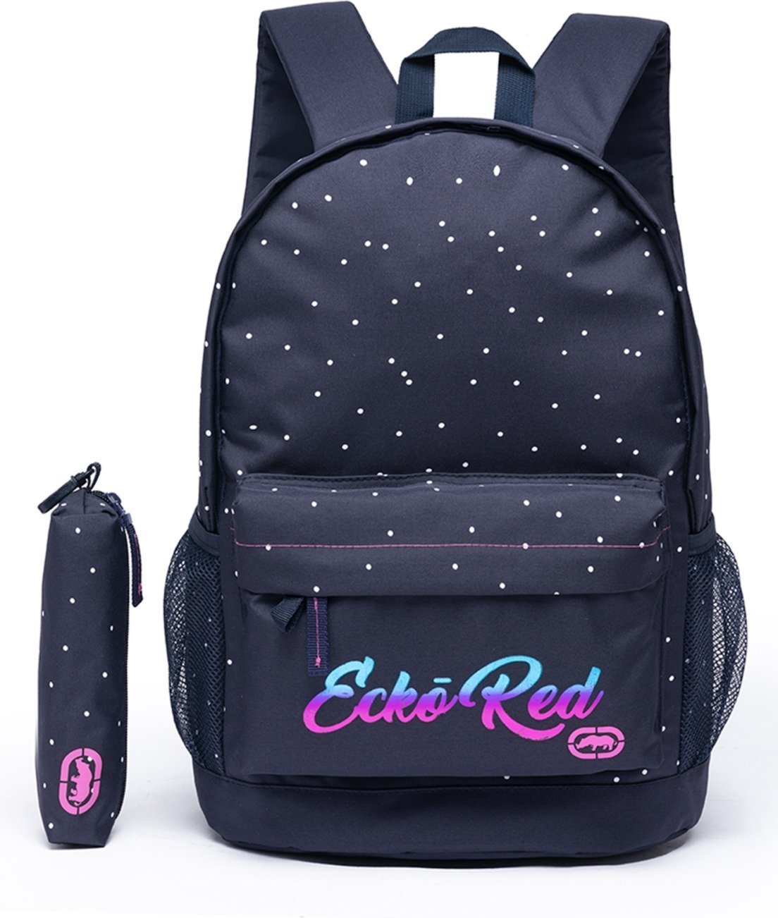 Mochila Escolar Feminina Ecko Estojo Casual Faculdade Trabalho