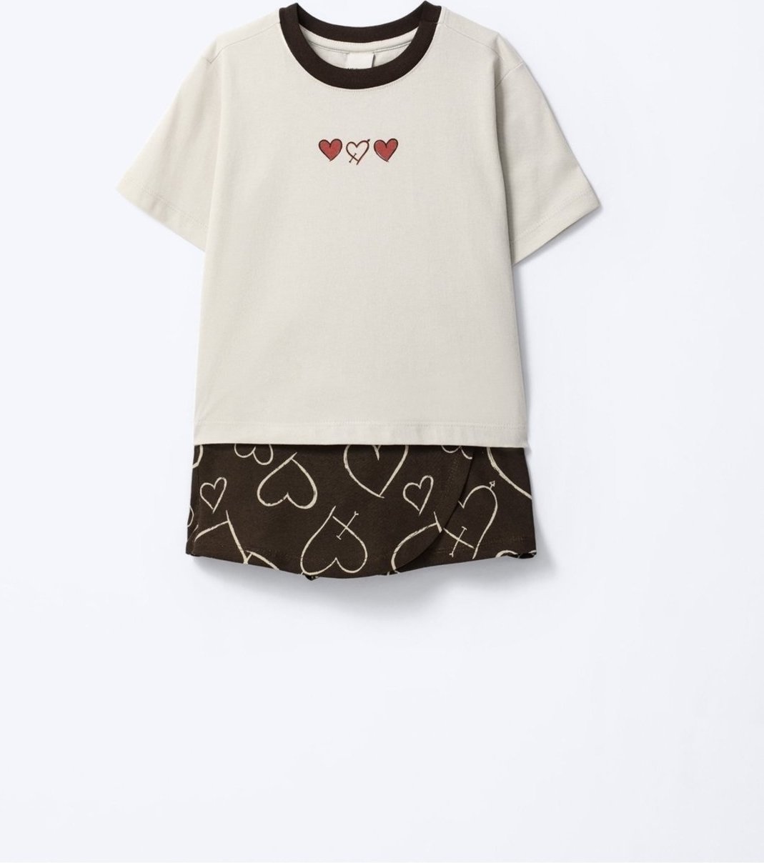 Imagem principal Infantil - Conjunto Curto Menina Estampado Hering Hering Kids cinza Hering Kids cinza