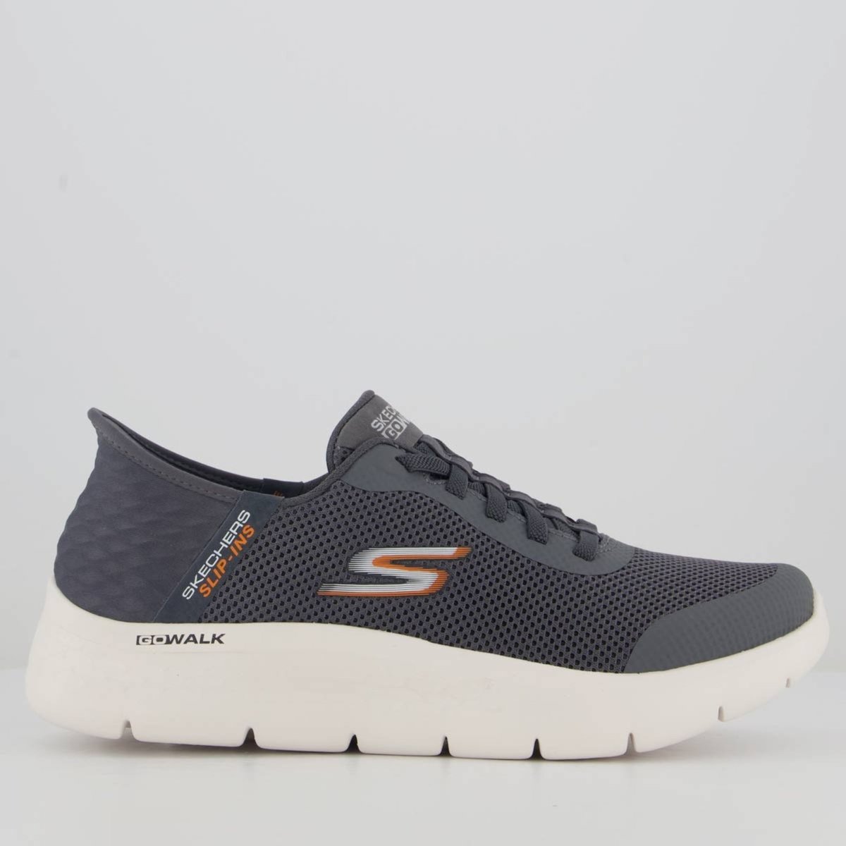 Imagem principal Tênis Skechers Go Walk Flex e Branco cinza Skechers cinza