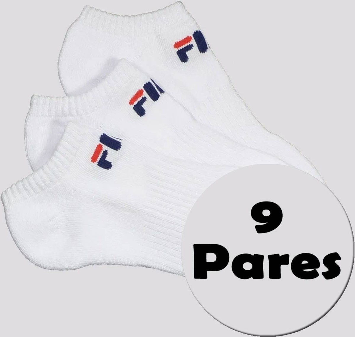 Kit Meia Fila 9 Pares Cano Curto