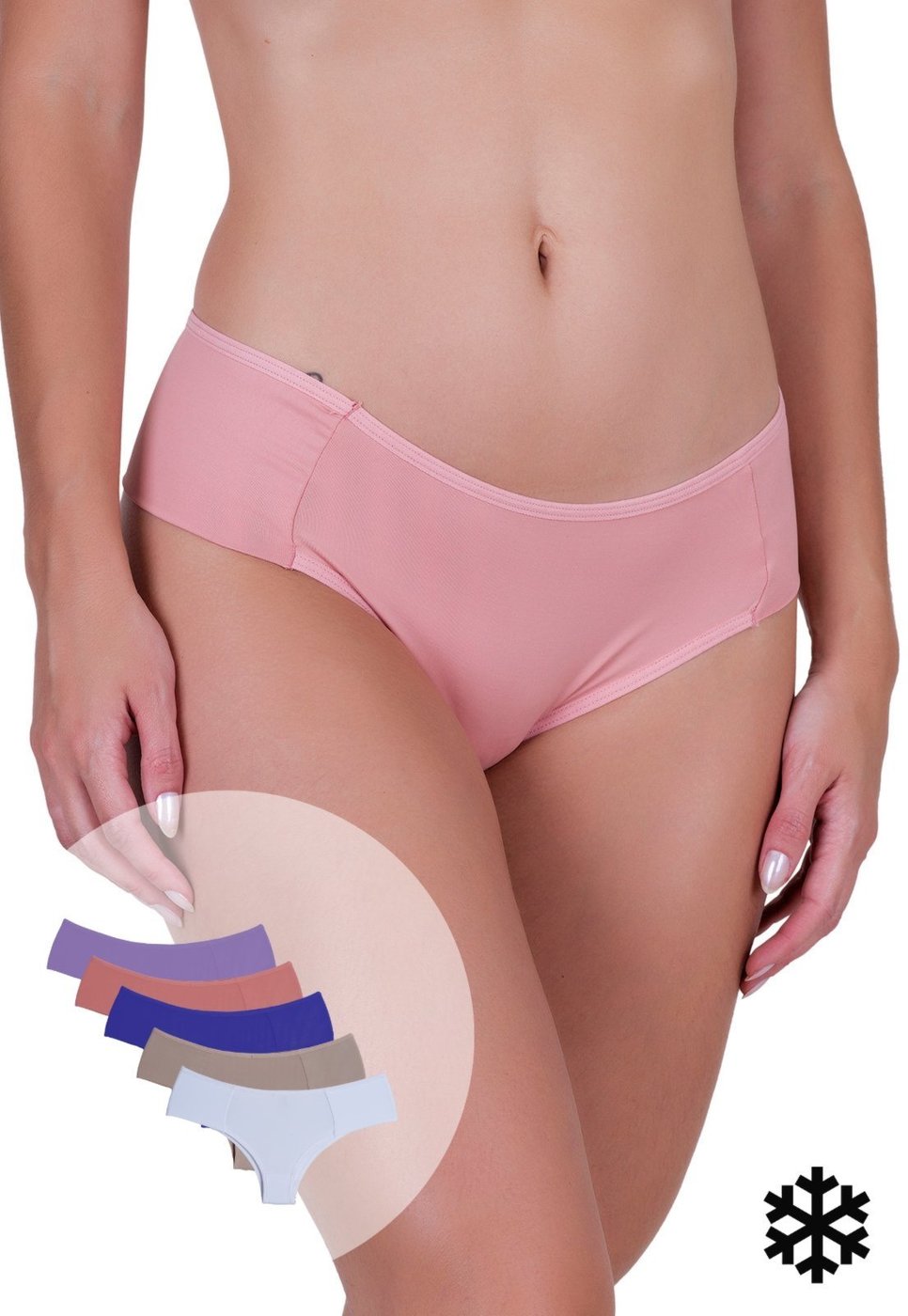 Imagem principal Kit 5 Calcinhas Femininas Microfibra Bombom Laterais Duplas Concept Lingerie multicolorido Concept Lingerie multicolorido