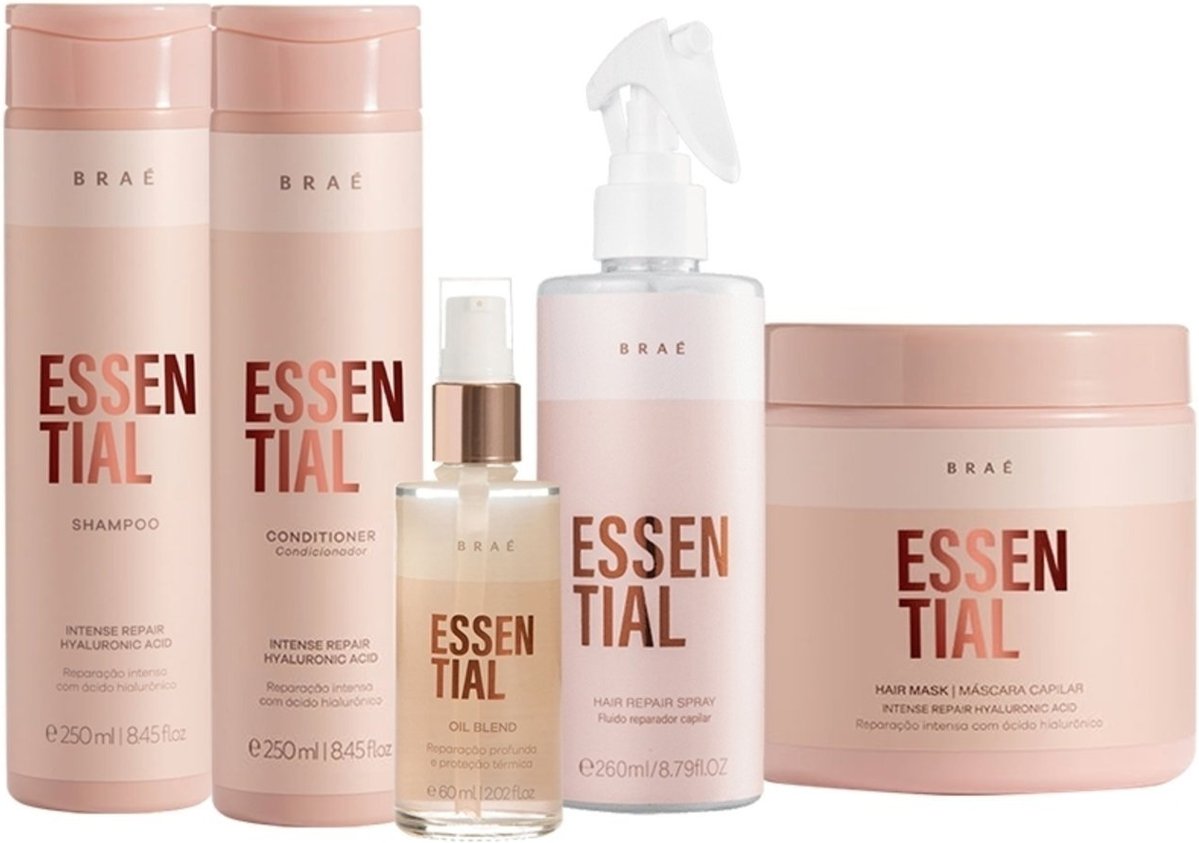 Kit Braé Essential Hair Repair Completo (5 produtos)