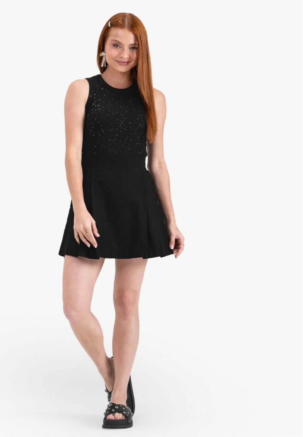 Imagem principal Infantil - Regata Juvenil Feminina em Ribana Minty preto MINTY preto