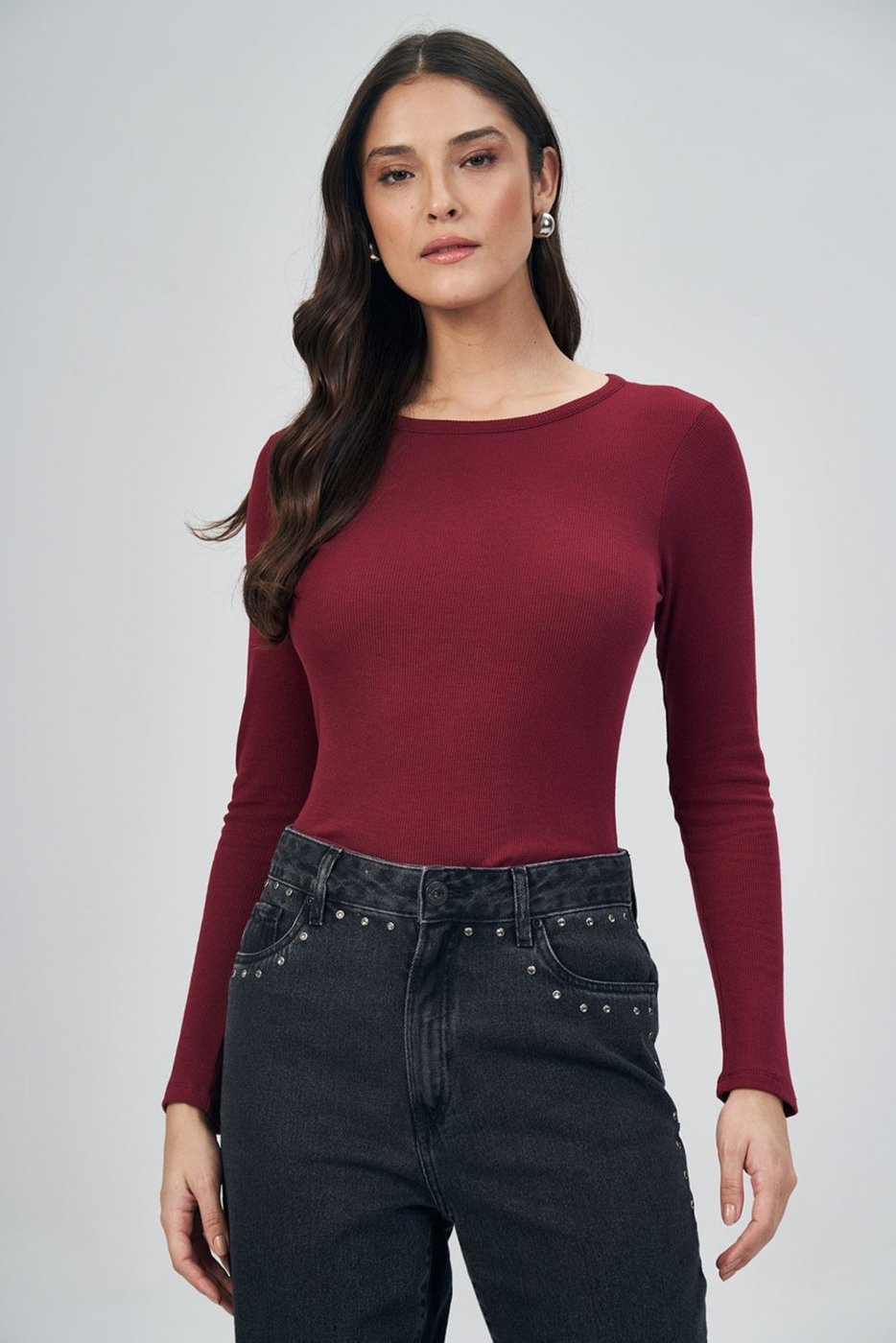 Imagem principal Blusa Manga Longa Feminina Acostamento ACT FEMININO vinho ACT FEMININO vinho