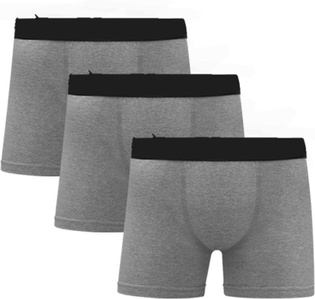Imagem principal Cuecas Boxer Algodão Com Poliester C5 3 Unidades QLC SPORT cinza QLC SPORT cinza