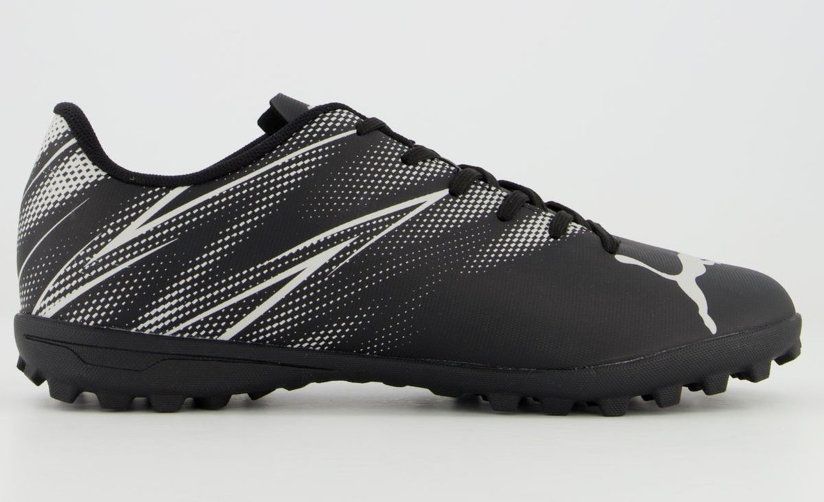 Chuteira Puma Attacanto TT BDP Society Preta e Branca