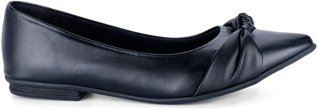 Imagem principal Sapatilha Feminina Enfeite Laço Confortável Elegante Da Moda preto preto