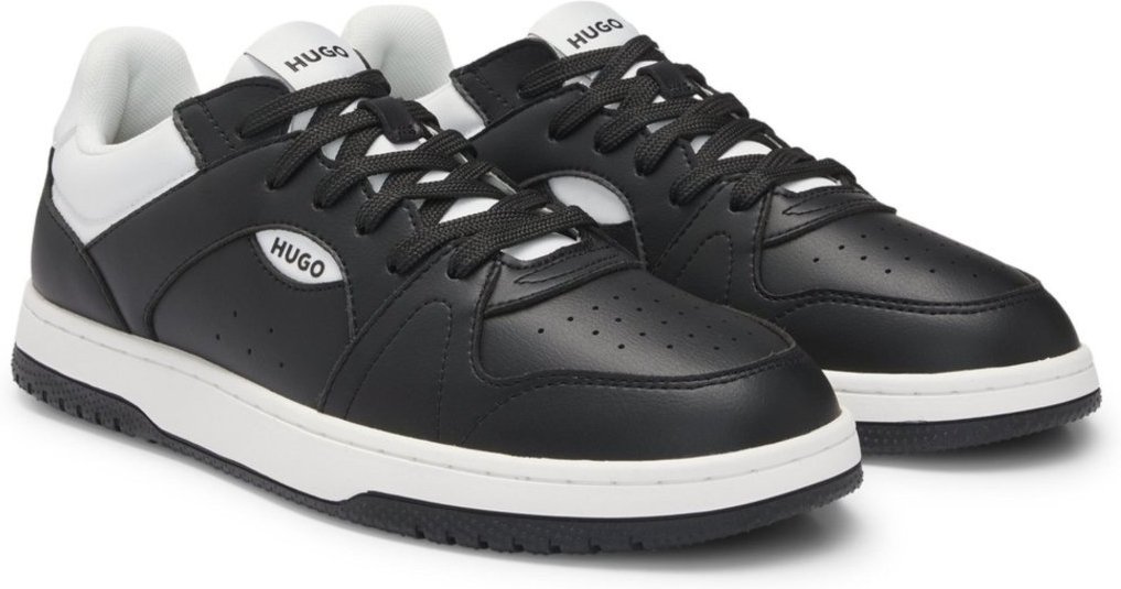 Imagem principal Sapatilhas De Pele Sintética Com Logo 44 preto preto