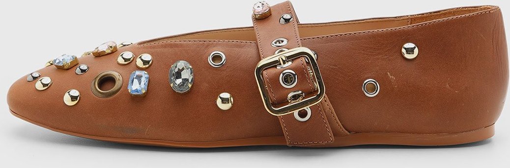 Imagem principal Sapatilha Feminina Luiza Barcelos Mary Jane Pedrarias marrom marrom