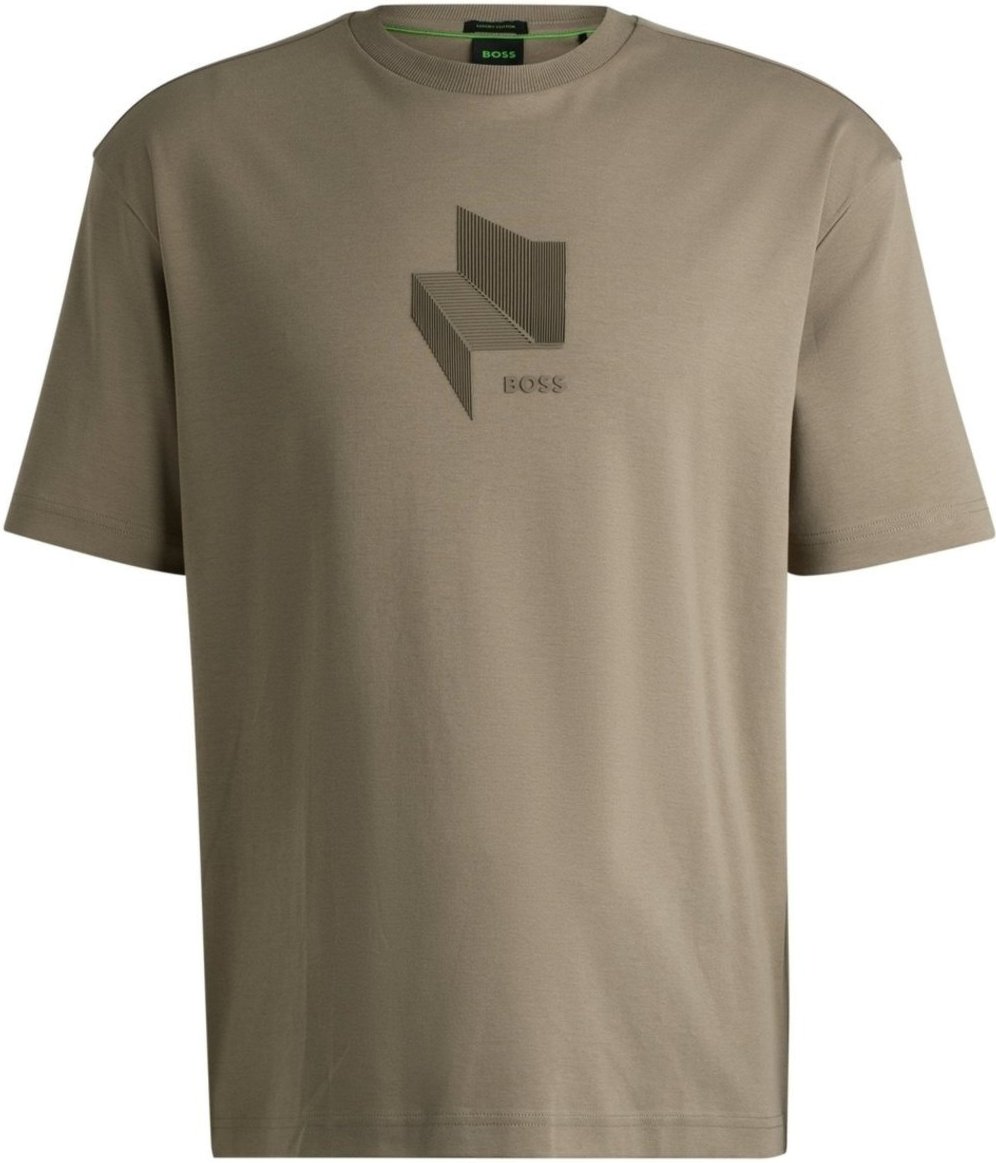 Imagem principal Camiseta Descontraída De Algodão Com Arte EEGG Boss verde Boss verde