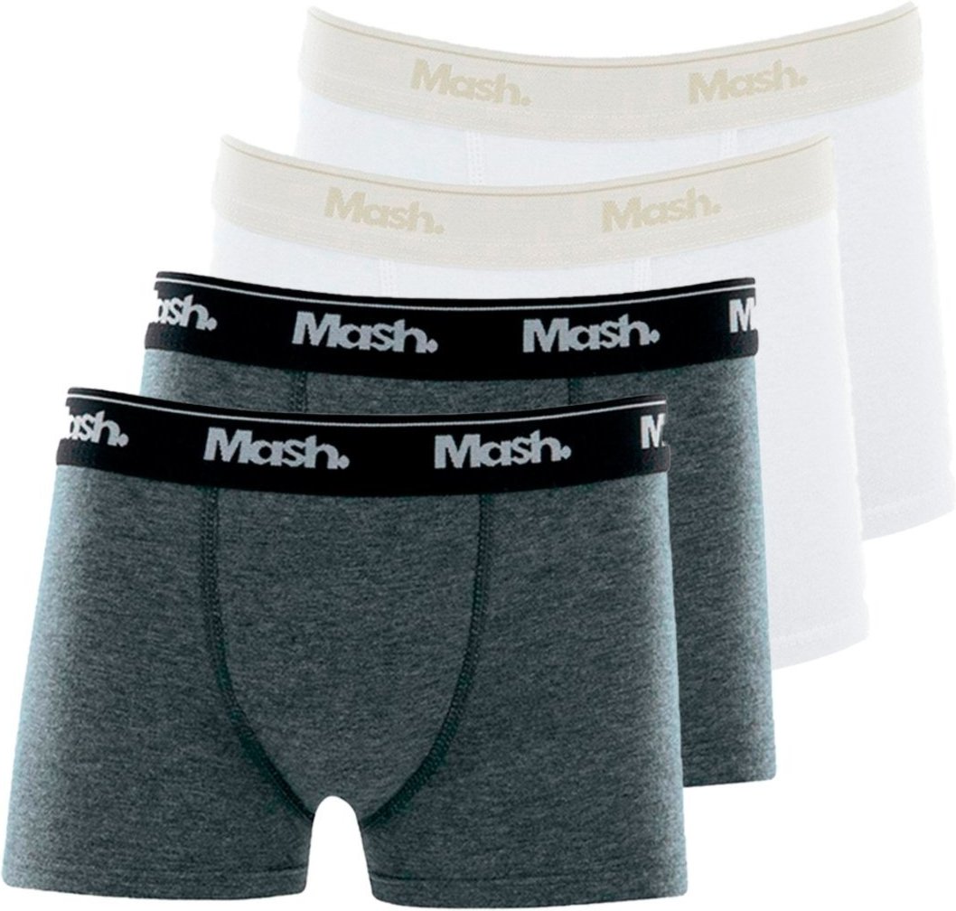 Imagem principal Kit com 4 Cuecas Boxer Mash 190.03 cinza MASH cinza