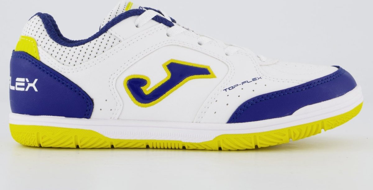 Imagem principal Infantil - Chuteira Joma Top Flex Jr Futsal Juvenil Branca e Azul branco azul Joma branco azul
