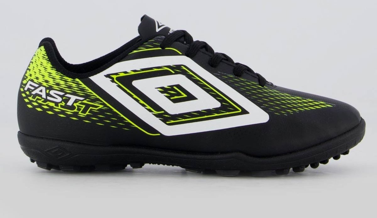 Chuteira Umbro Fast II Society Juvenil Preta