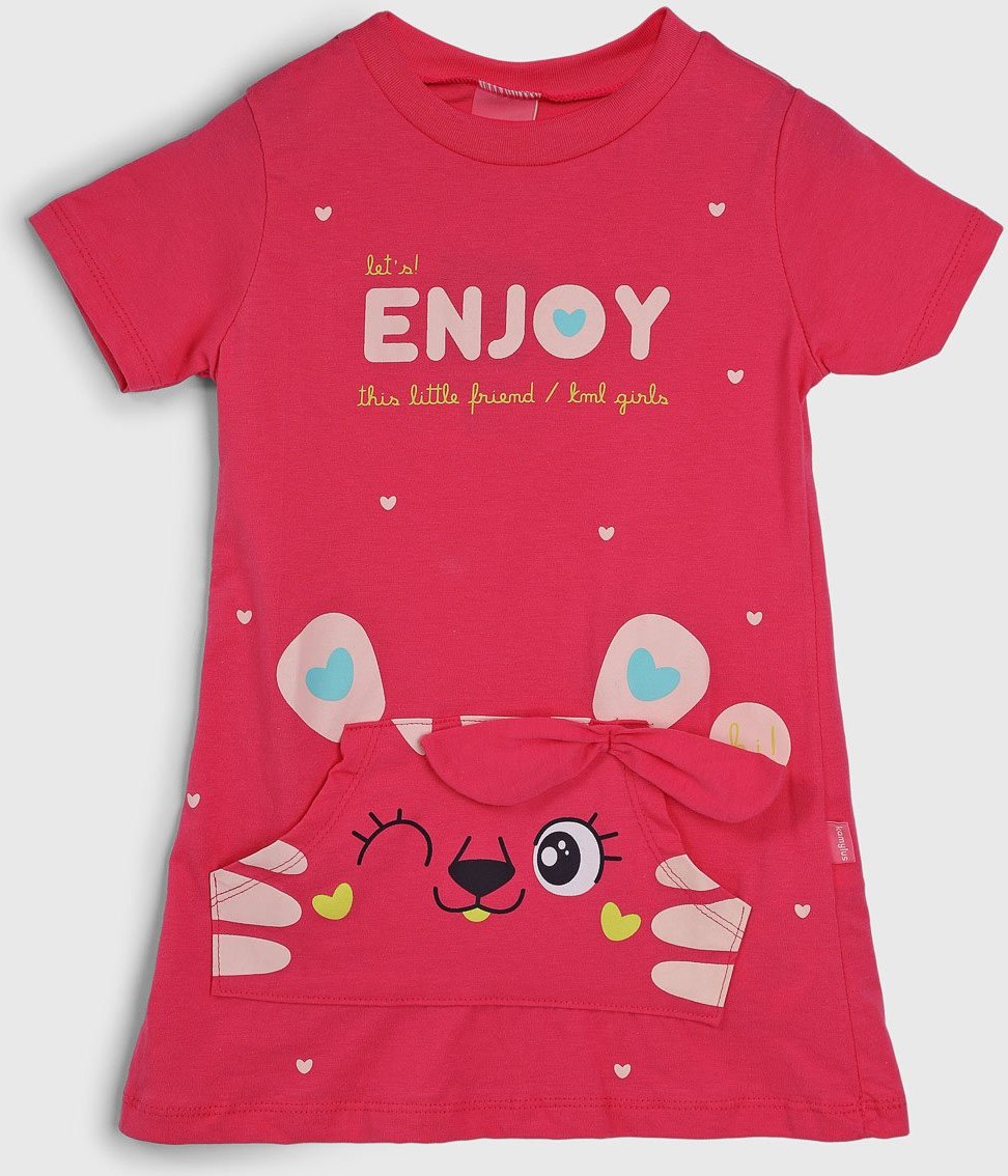 Imagem principal Vestido Kamylus Estampa Gatinho rosa Kamylus rosa