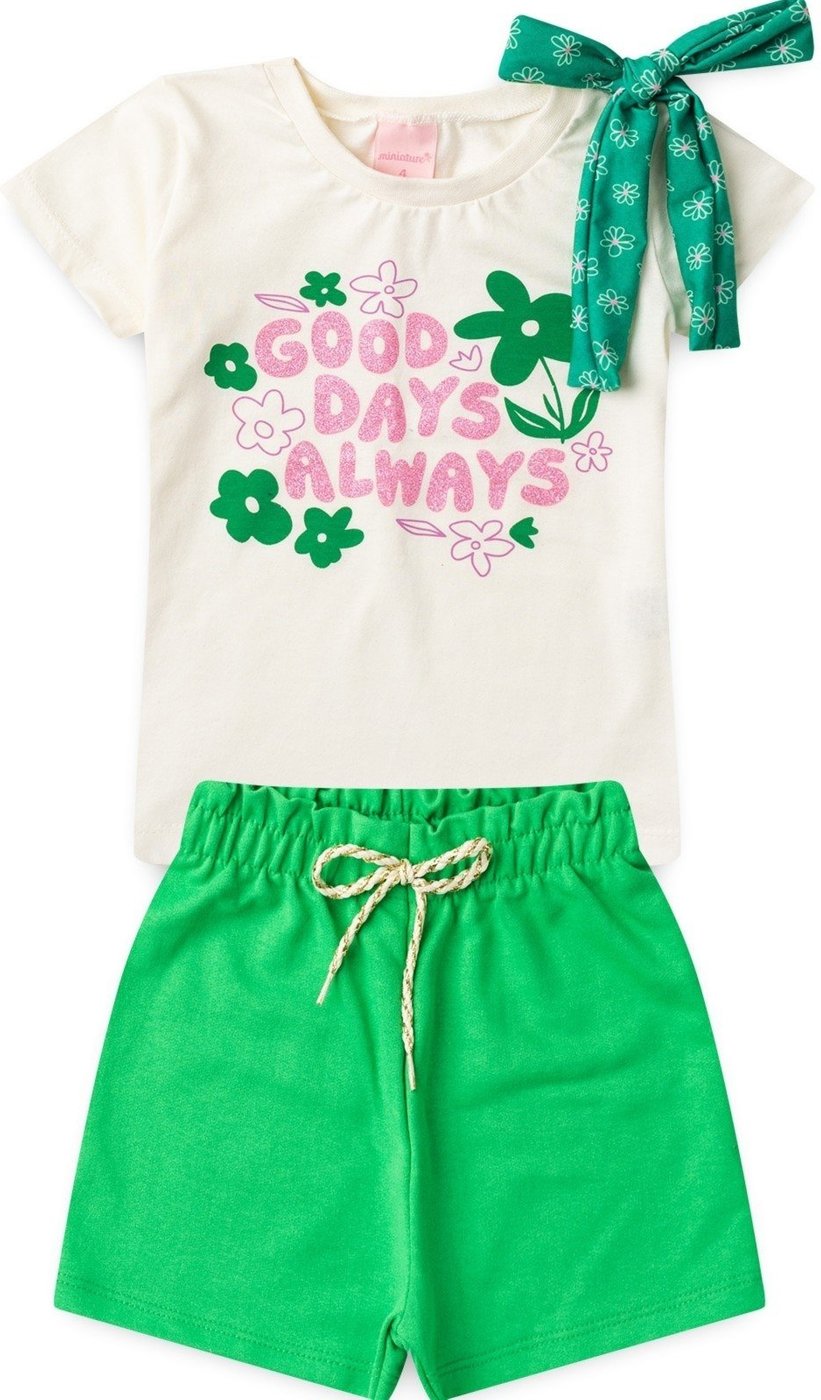 Imagem principal Infantil - Conjunto Feminino Laço De Alegria PLATINUM KIDS branco PLATINUM KIDS branco